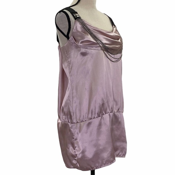 WET Seal Silky Lavender Beaded Tunic Tank Top L - Picture 7 of 9